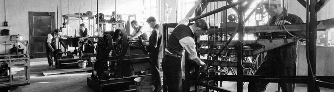 some of the first industrial engineering students at Penn State